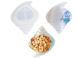 Molde silicona caracol con colita